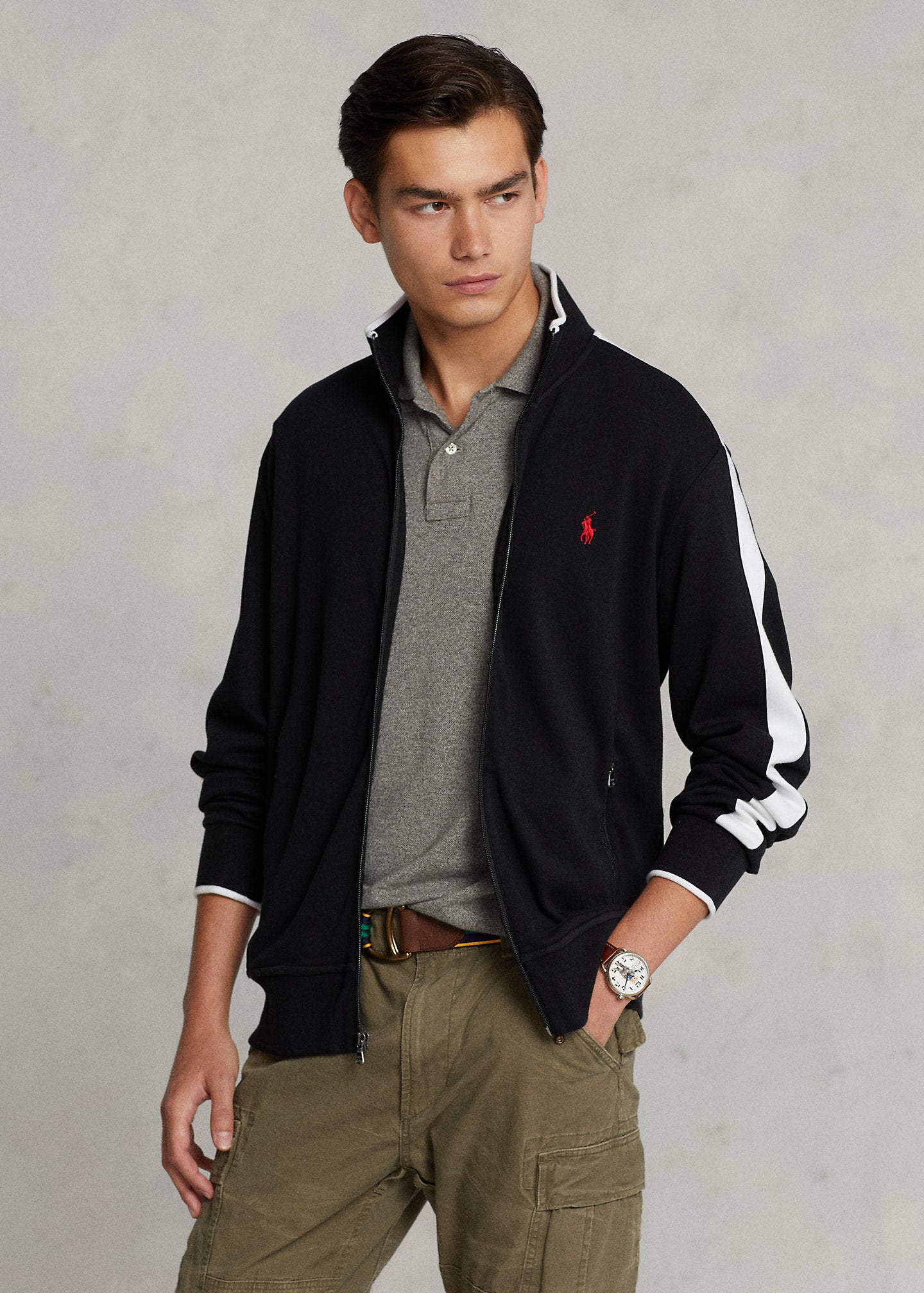 Polo ralph lauren men's interlock cotton track jacket best sale