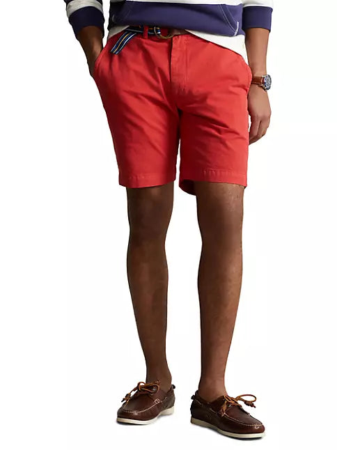 Polo Ralph Lauren Men's Stretch Classic-Fit Shorts  Color Starboard Red Size 35