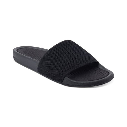 Alfani Mens Mesh Slide Sandal  Color Black Size 11.5