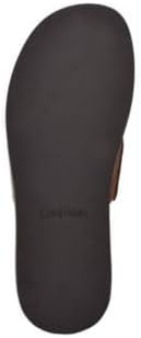 Calvin Klein Men's Ethan Slip-On Sandals  Color Cognac Size 10.5M