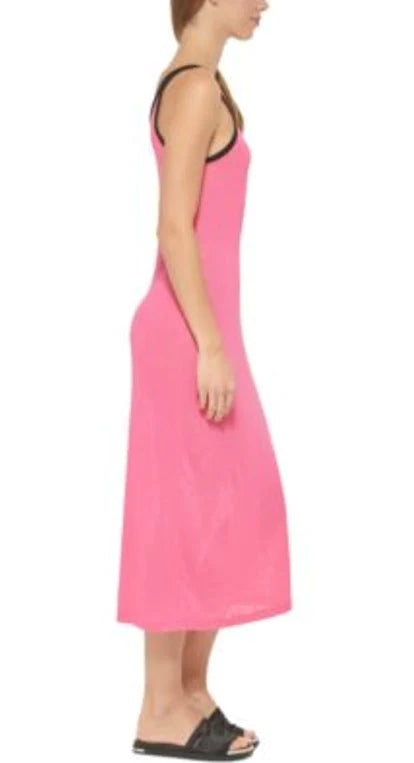 DKNY Double-Strap Dress Cover-Up  Color Neon Pink Size M