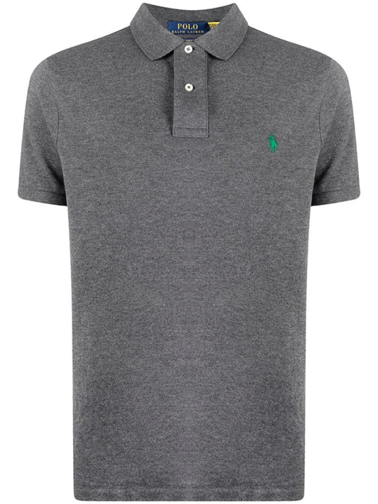 Polo Ralph Lauren Men's Custom Slim-Fit Mesh Polo Shirt  Color Gray Heather Size L