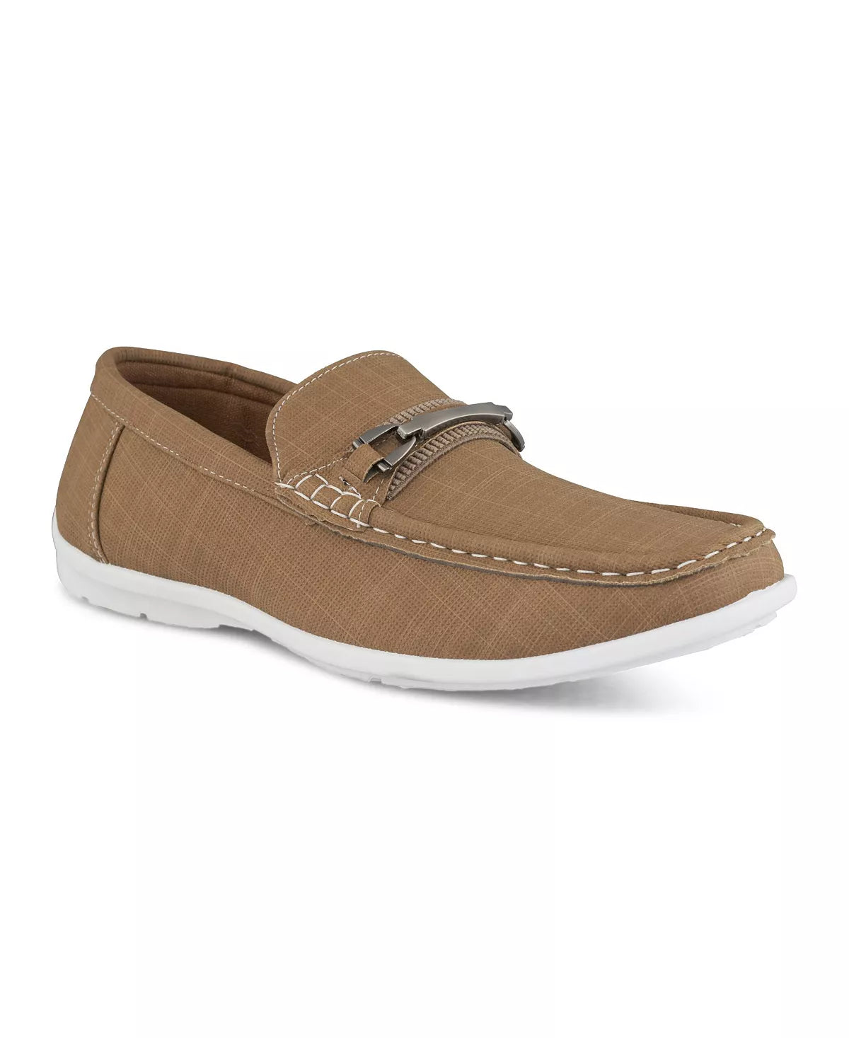 AKADEMIKS Men's Moccasin Loafers  Color Tan Size 10M