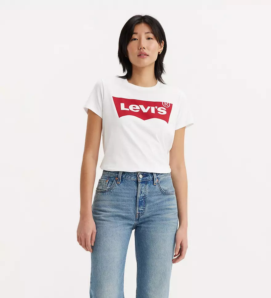 Levi's Women's Logo Perfect Tee Shirt  Color White Size L