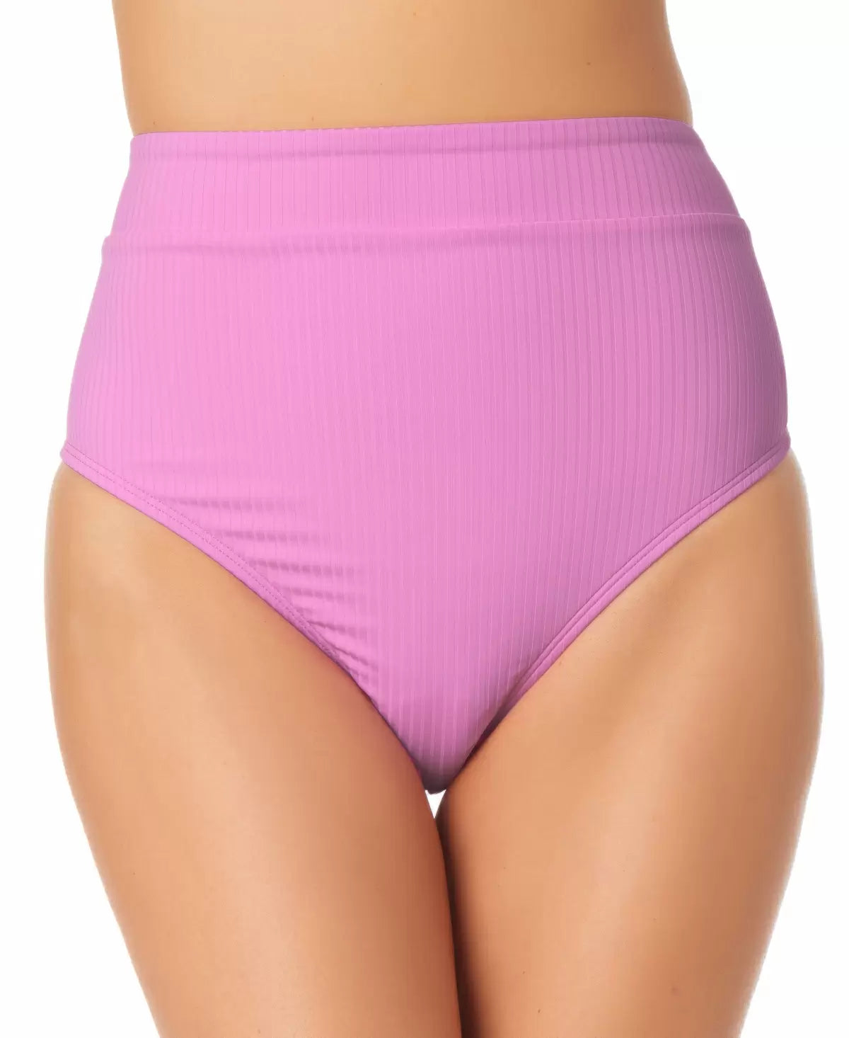 California Waves Juniors High-Waist Bikini Bottoms  Color Orchid Size S