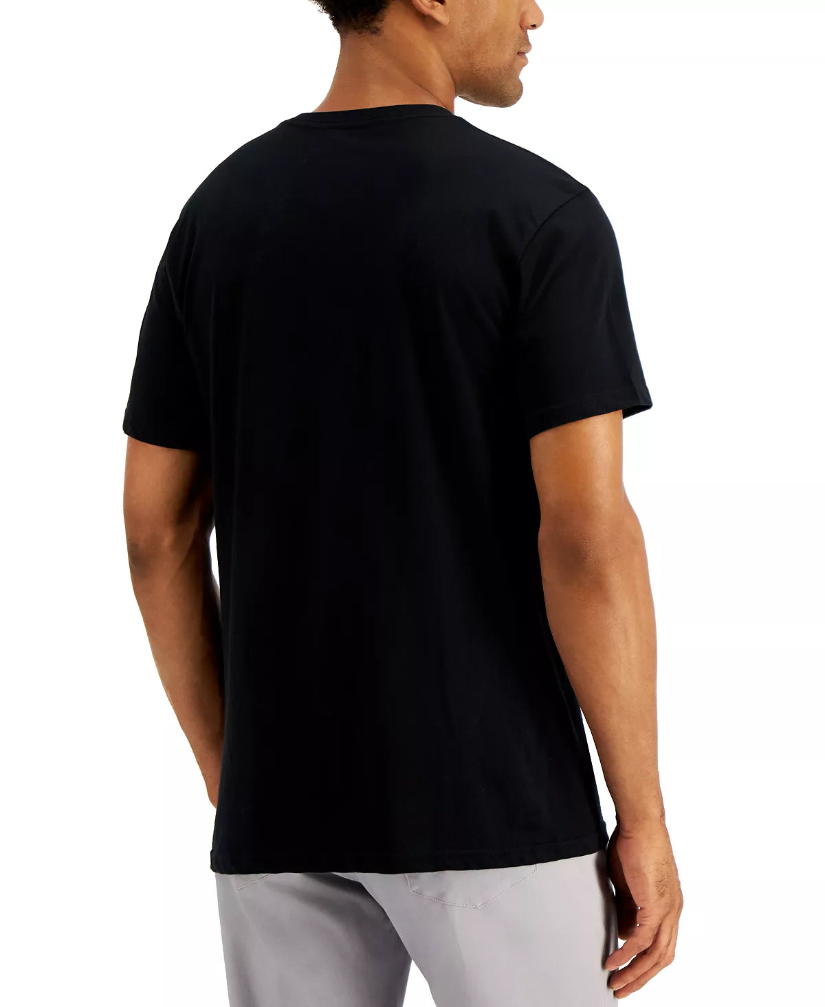 Alfani Men's Combed Cotton V-Neck T-Shirt 3-Pk  Color Black Size S