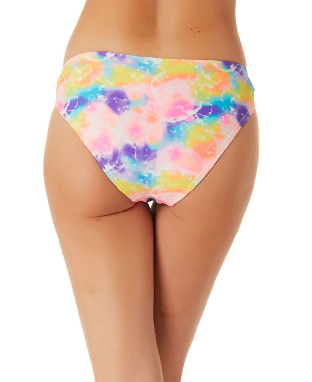 California Waves Juniors Tie-Dyed Knotted Bikini Bottoms  Multicolor Size L