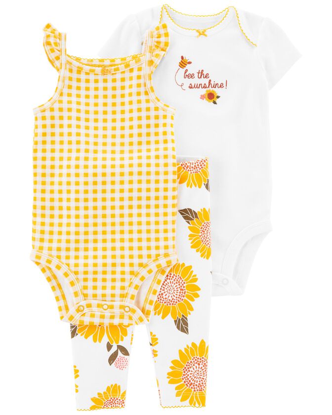 Carters Baby 3-Piece Sunflower Little Character Set  Color Yellow Size 3 months