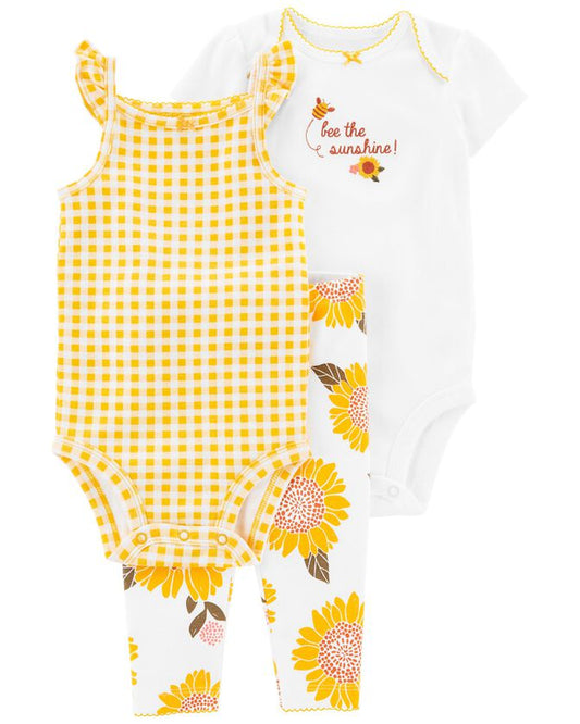 Carters Baby 3-Piece Sunflower Little Character Set  Color Yellow Size 3 months