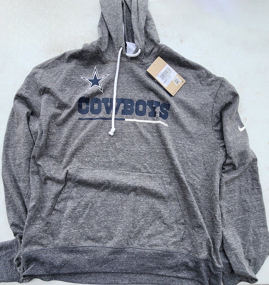 Nike Men's NFL Cowboys Performance Long Sleeve Hoodie  Color Gray Size L