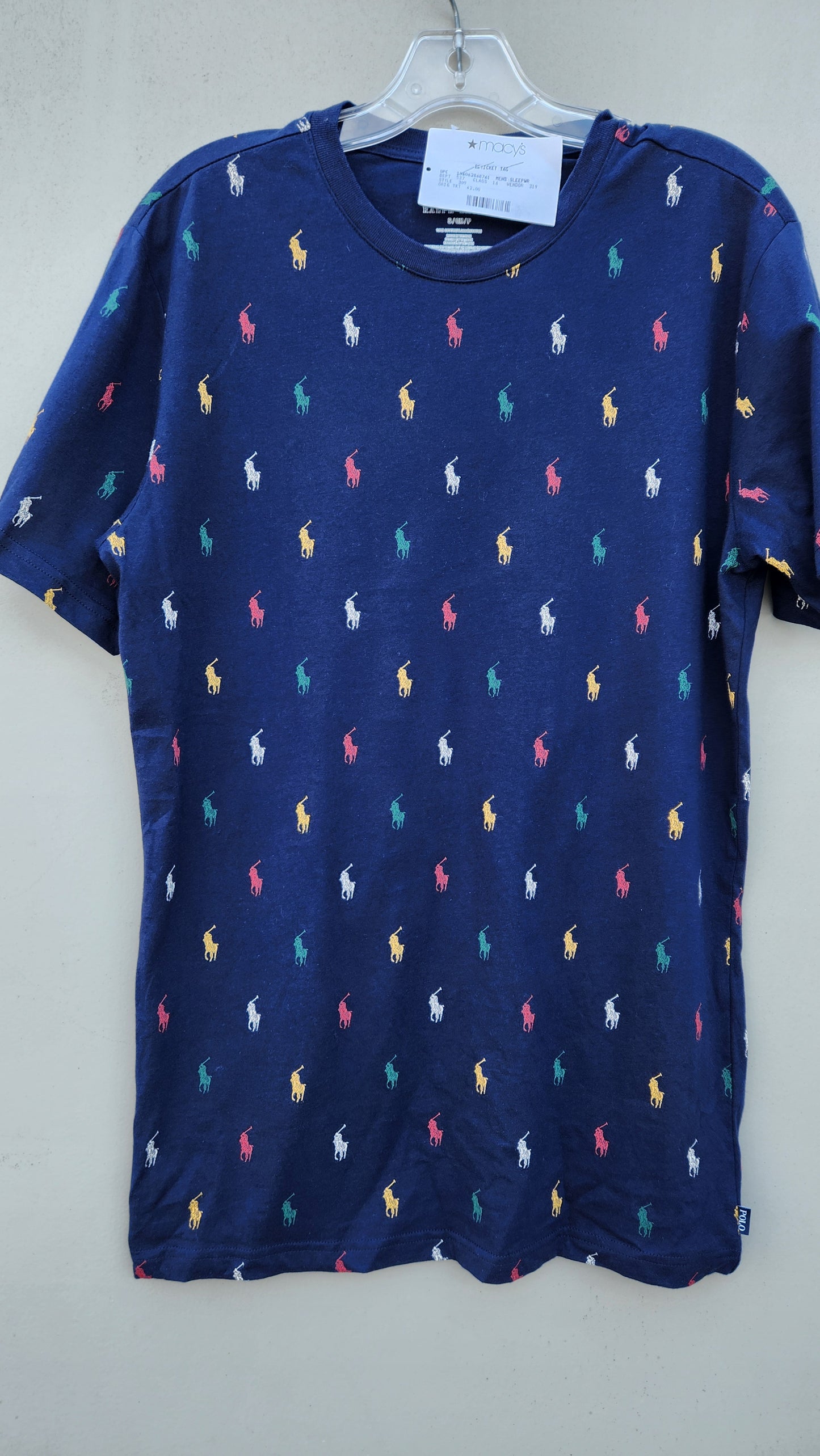 Polo Ralph Lauren Men's Short Sleeve T-Shirt  Color Pony Print Size S