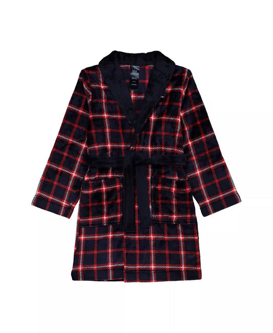 Tommy Hilfiger Little Boys Robe  Color Blue/Red Size S (6/7)