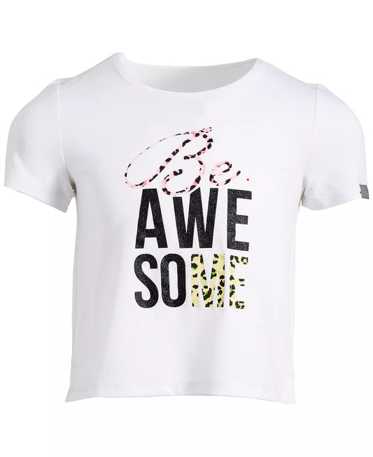 ID Ideology Little Girls Be Awesome T-Shirt  Color Bright White Size 3T