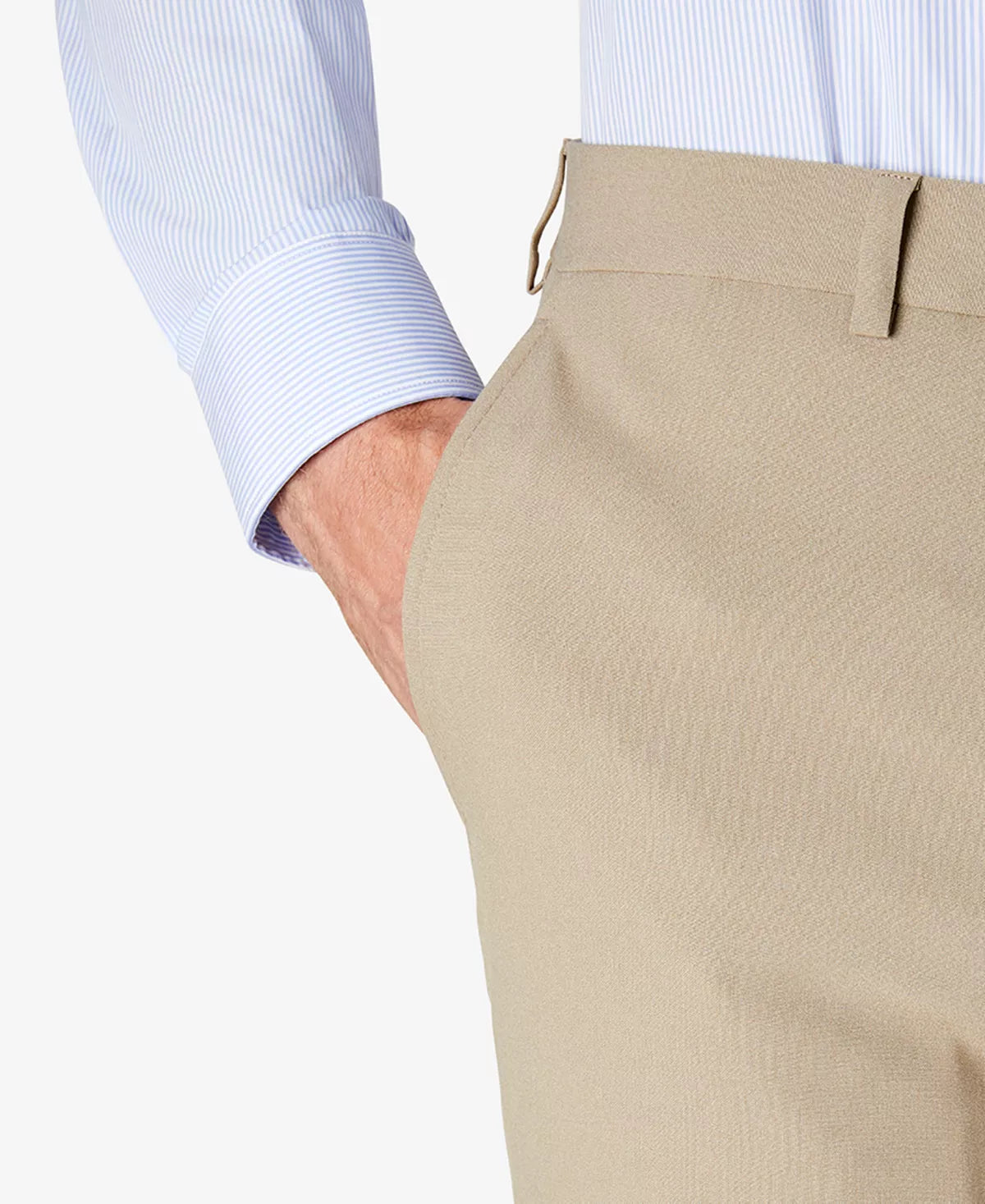 Lauren Ralph Lauren Men's Classic-Fit Solid Flat-Front Dress Pants  Color Tan Solid W36xL34