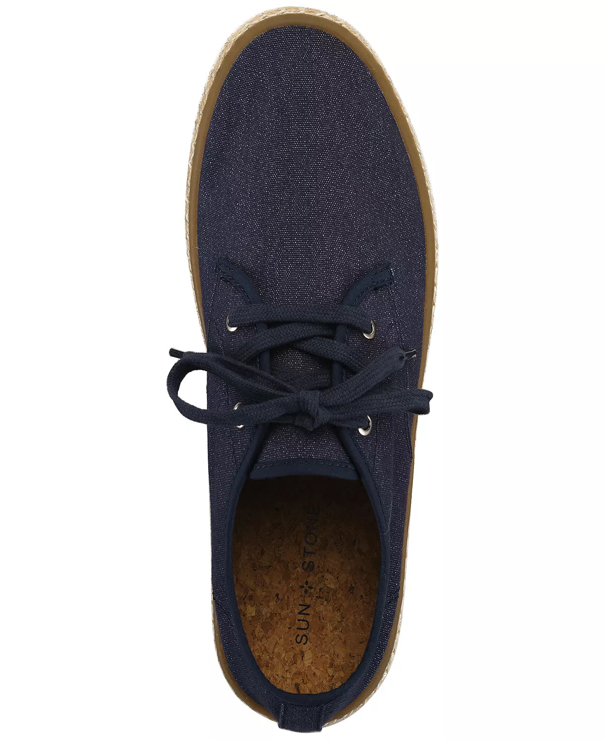 Sun Stone Mens Zane Espadrille Sneaker  Color Navy Size 8.5M