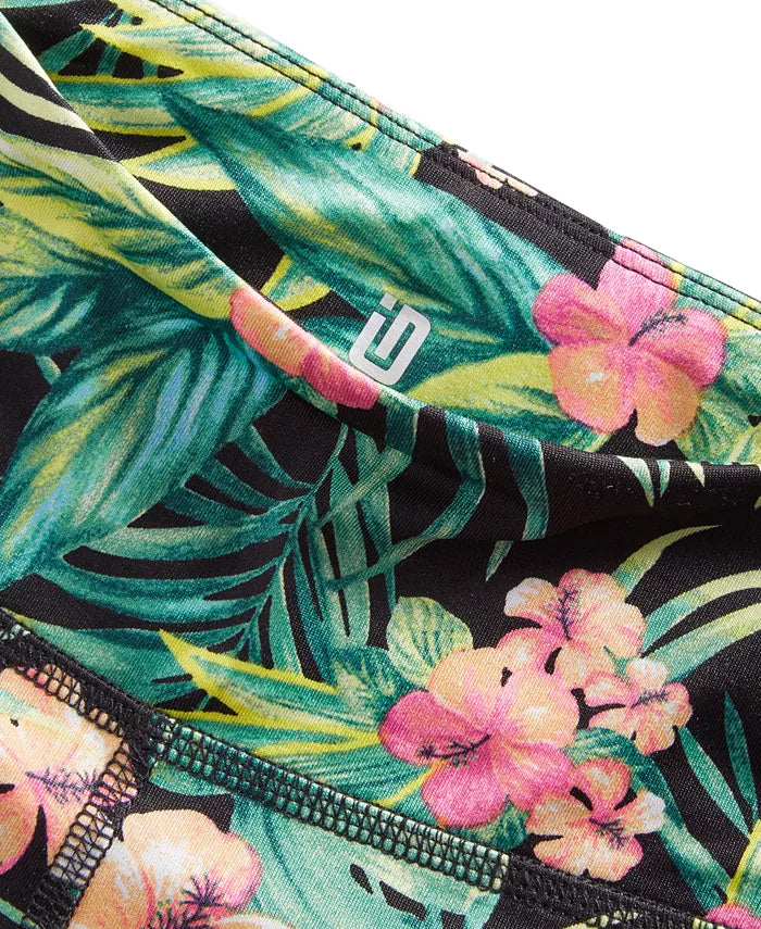 ID Ideology Little Girls Safari Tropical-Print Bike Shorts  Color Deep Black Size 2T