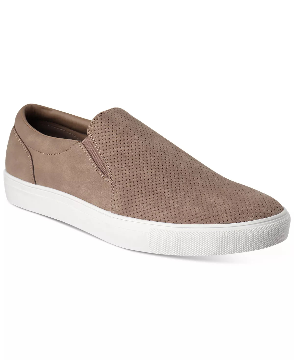 ALFANI Men's Emmett Slip On Sneaker Color Tan Micro Size 11M