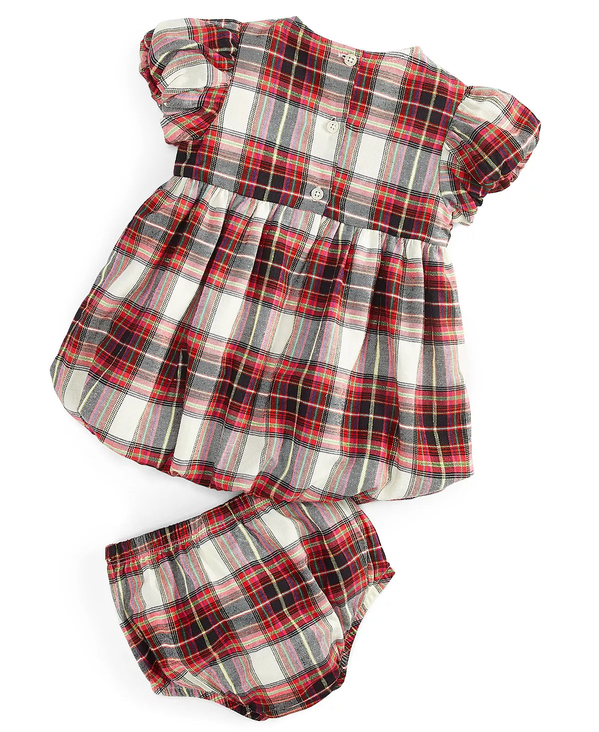 First Impressions Baby Girls 2-Pc. Tartan Bloomers & Dress Set  Color Winter Ivory Size 24 months