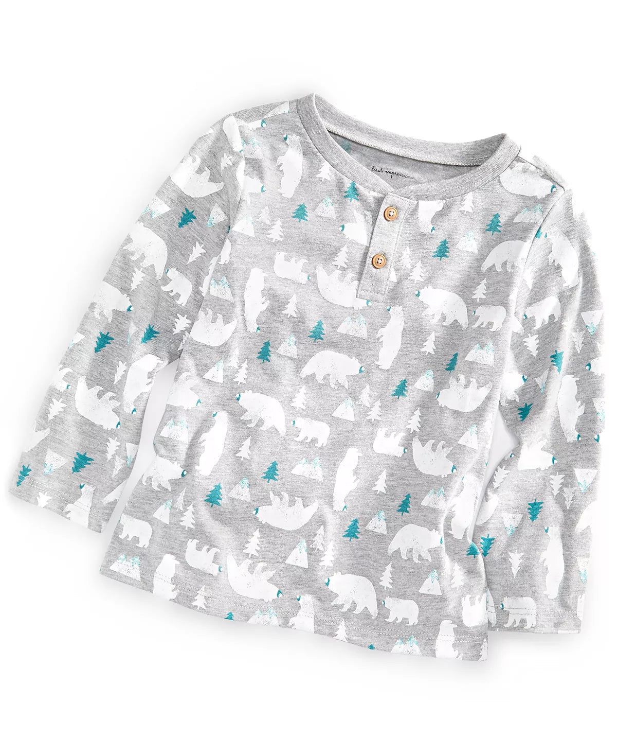 First Impressions Toddler Boys Polar Bear Party  Color Heather Sterling Size 3T