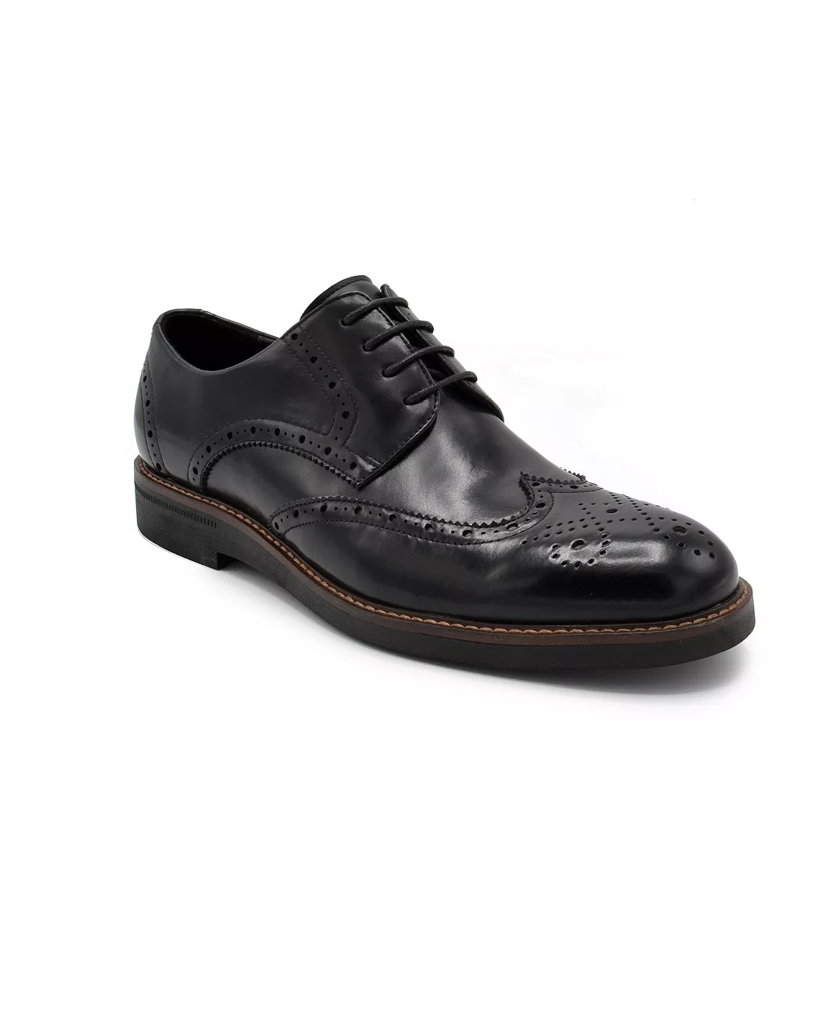 Aston Marc Men's Monaco Wingtip Dress Shoes  Color Black Size 9M