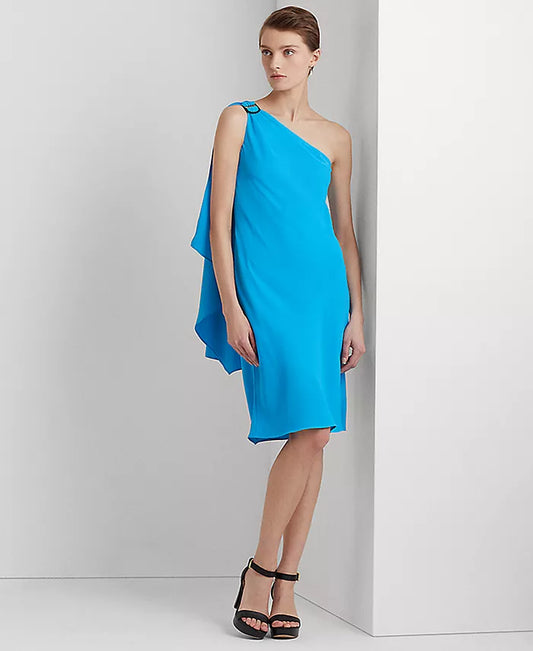 Lauren Ralph Lauren Women's Druzana Sleeveless Cocktail Dress  Color Blaze Ocean Size 10