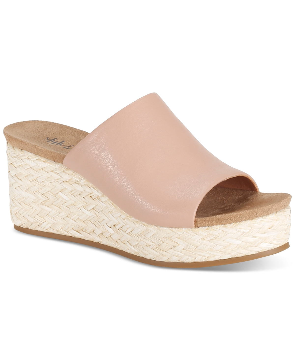 Style & Co Women's Larissaa Slip-On Espadrille Wedge Sandals  Color Nude Size 11M