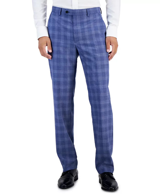 Lauren Ralph Lauren Men's Classic-Fit UltraFlex Stretch Suit Pants  Color Blue Plaid W38xL30