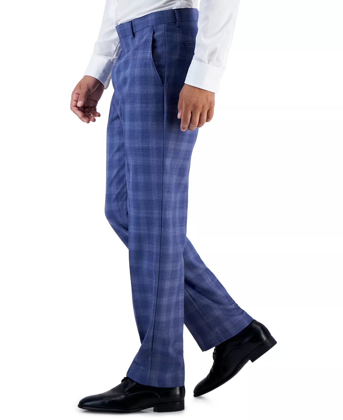 Lauren Ralph Lauren Men's Classic-Fit UltraFlex Stretch Suit Pants  Color Blue Plaid W38xL30