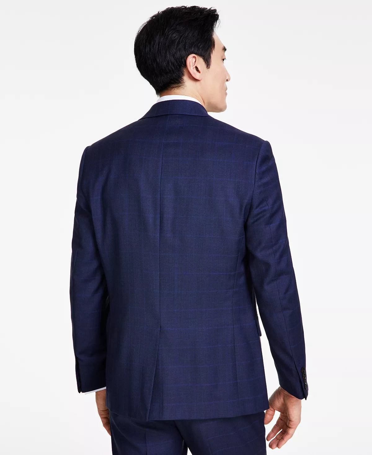 Lauren Ralph Lauren Men's Classic-Fit UltraFlex Stretch Suit Jacket  Color Navy Plaid Size 50L