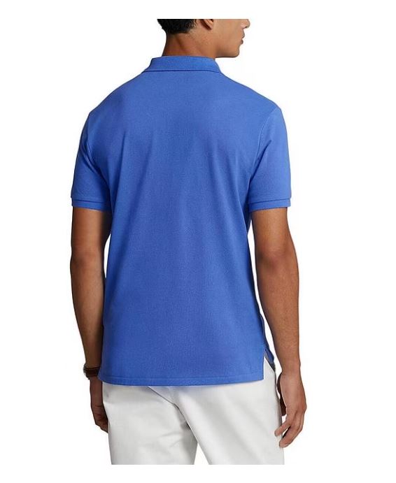 Polo Ralph Lauren Mens Classic-Fit Mesh Polo Shirt  Color Channel Blue Size XL