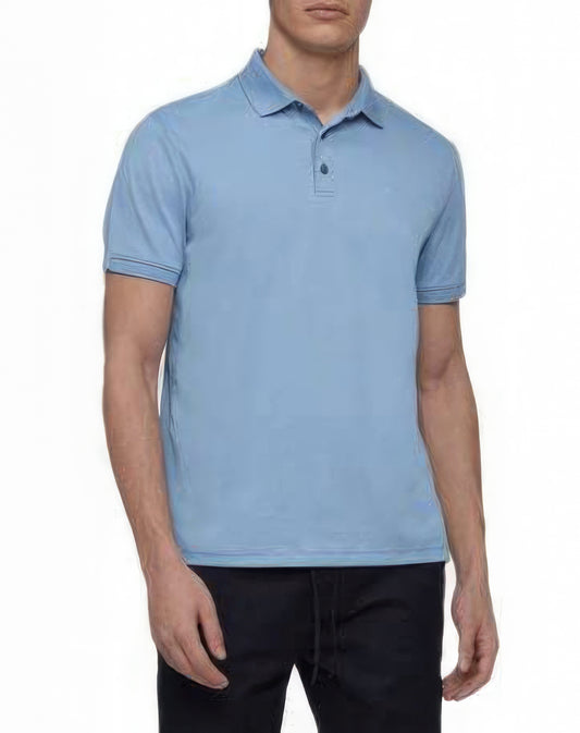 Calvin Klein Men's Liquid Touch Polo Solid w/ UV-Protection  Color Serenity Size XXL