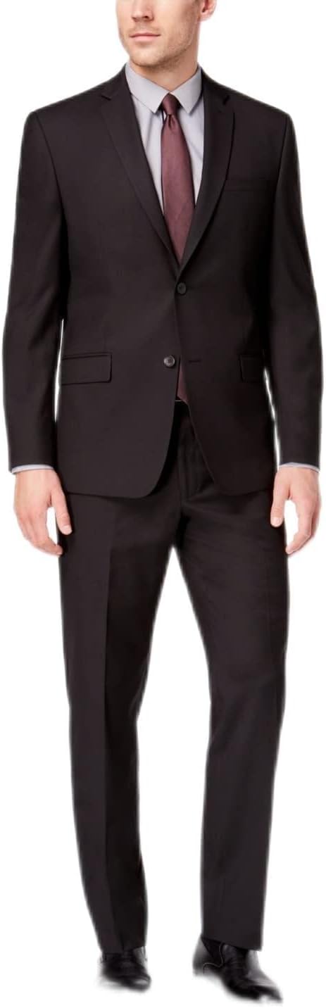 Marc New York Men's Modern-Fit 2-Pc Two-Button Suit  Color Black Solid 38R 31 Waist