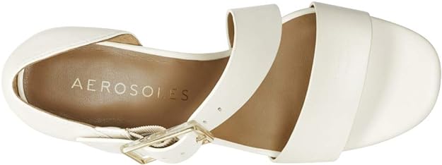 Aerosoles Women's Lenox Heeled Sandal  Color Bone Leather Size 8M