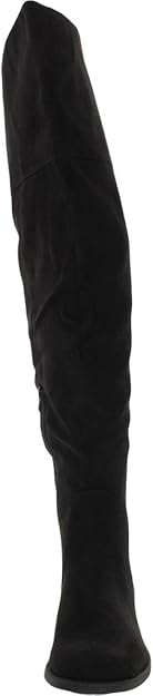 Sun+Stone Women's Allicce Wide-Calf Over-The-Knee Boots  Color Black Micro Size 9.5M