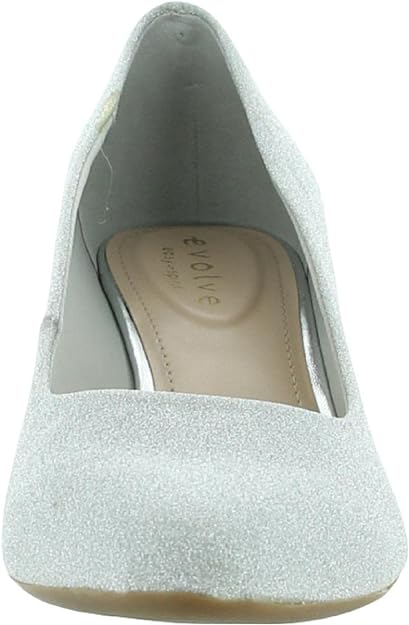 Evolve by Easy Spirit Women's Robin Slip On  Color Silver Glitter Size 9M