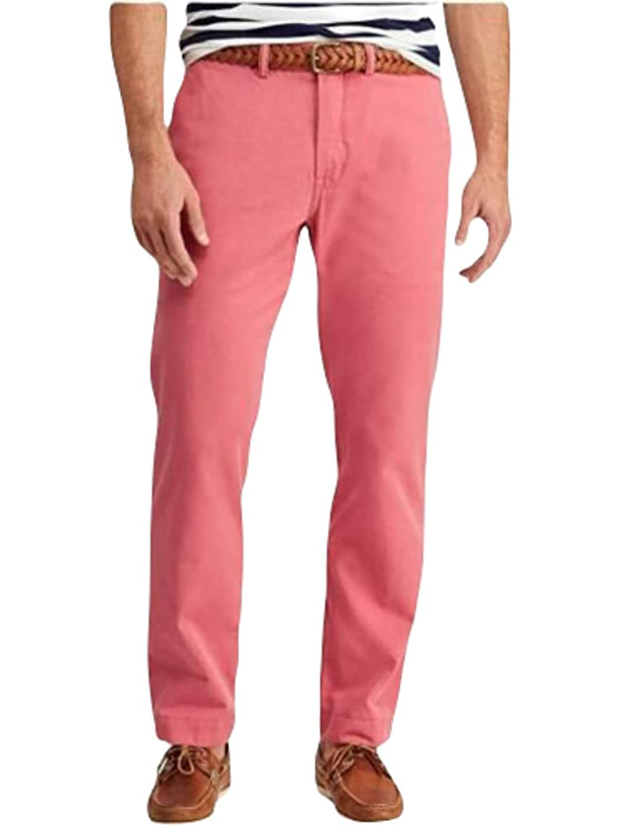 Polo Ralph Lauren Men's Straight Fit Mid-Rise Chino Pants  Color Desert Rose W34xL32