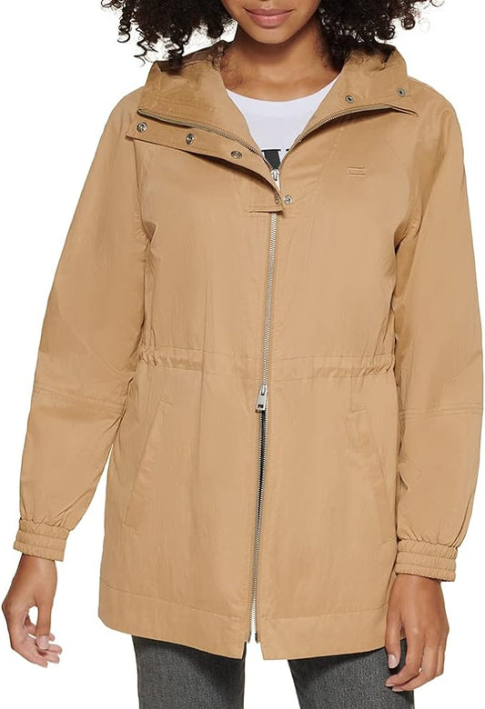 Levi's Women's Hooded Utility Jacket  Color Dull Gold Size S