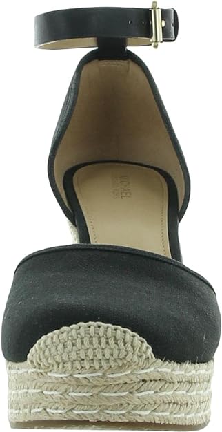 Michael Kors Women's Kendrick Espadrille Wedge Sandal  Color Black Size 9.5M