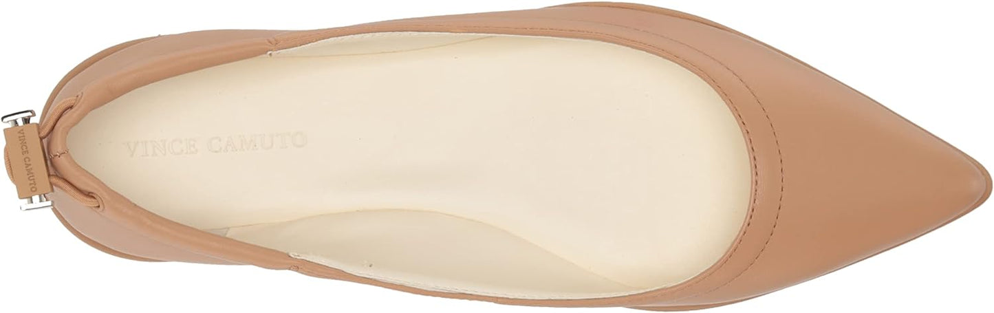 Vince Camuto Women's Bendreta Sport Pointed-Toe Ballet Flats  Color Sandstone Size 5.5M