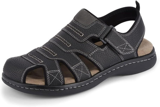 Dockers Men's Searose Fisherman Sandals  Color Black Size 14M