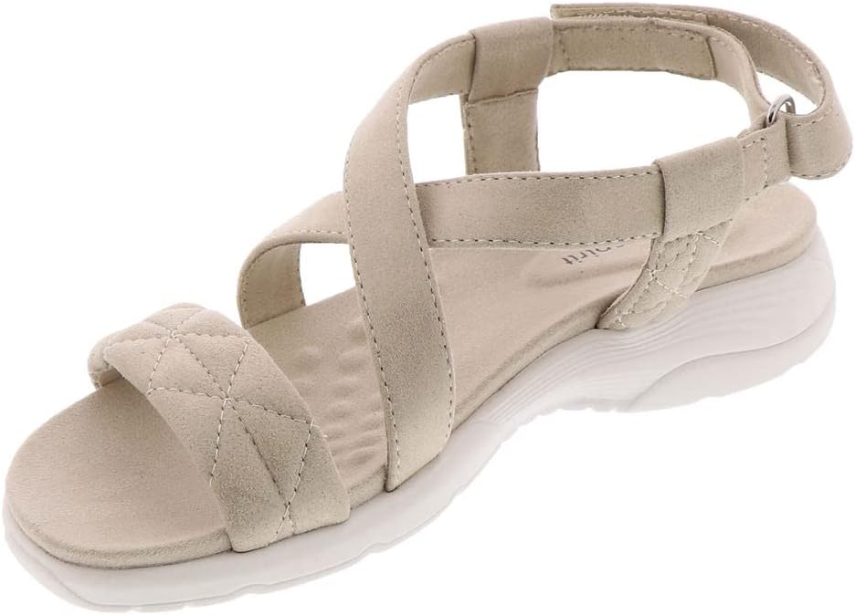 Easy Spirit Women's Treasur Sandals  Color Light Natural Shimmer Size 7.5M