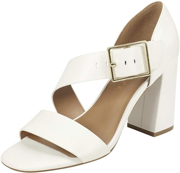 Aerosoles Women's Lenox Heeled Sandal  Color Bone Leather Size 8M