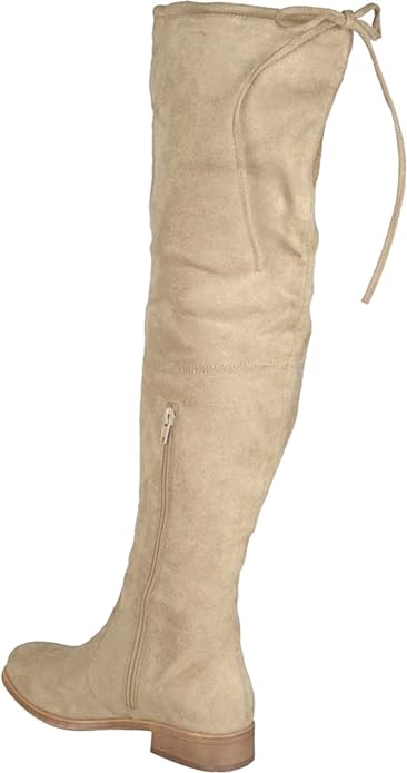 Journee Collection Women's Mount Over-The-Knee Boots  Color Taupe Size 7.5M