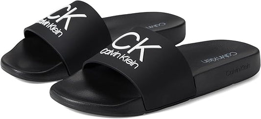 Calvin Klein Men's Ark Casual Slide Sandals  Color Black Multi Size 11M