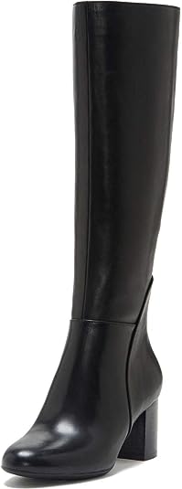 INC International Concepts Radella Leather Knee-High Riding Boots  Color Black Size 5M