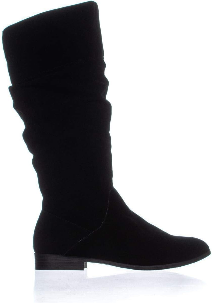 Style & Co Women's Kelimae Ruched Riding Boots  Color Black Size 7.5M