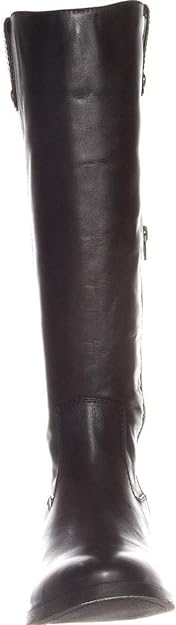 INC International Concepts Women's Fawne Knee-High Riding Boots  Color Black Leather Size 6.5M