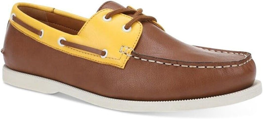 Club Room Men's Elliot Boat Shoes  Color Tan Yellow Size 12M