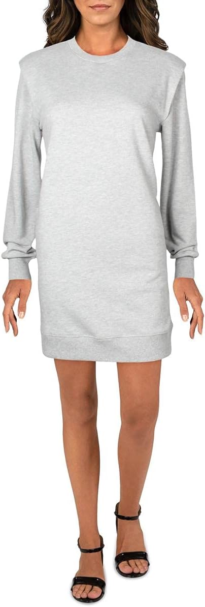 INC International Concepts Women's Long-Sleeve Knit Mini Dress  Color Heather Grey Size XS