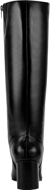 Marc Fisher Women's Revela Tall Knee-High Boots   Color Black Leather Size 11M